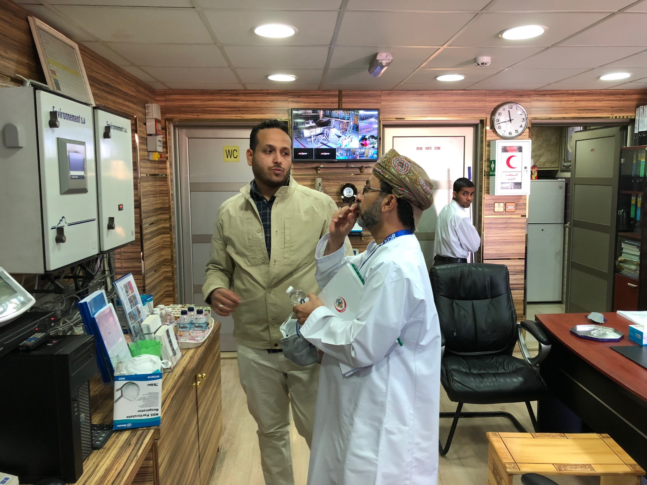 زيارة وزارة الصحة لمحرقة شركة كاووش للنفايات الطبية